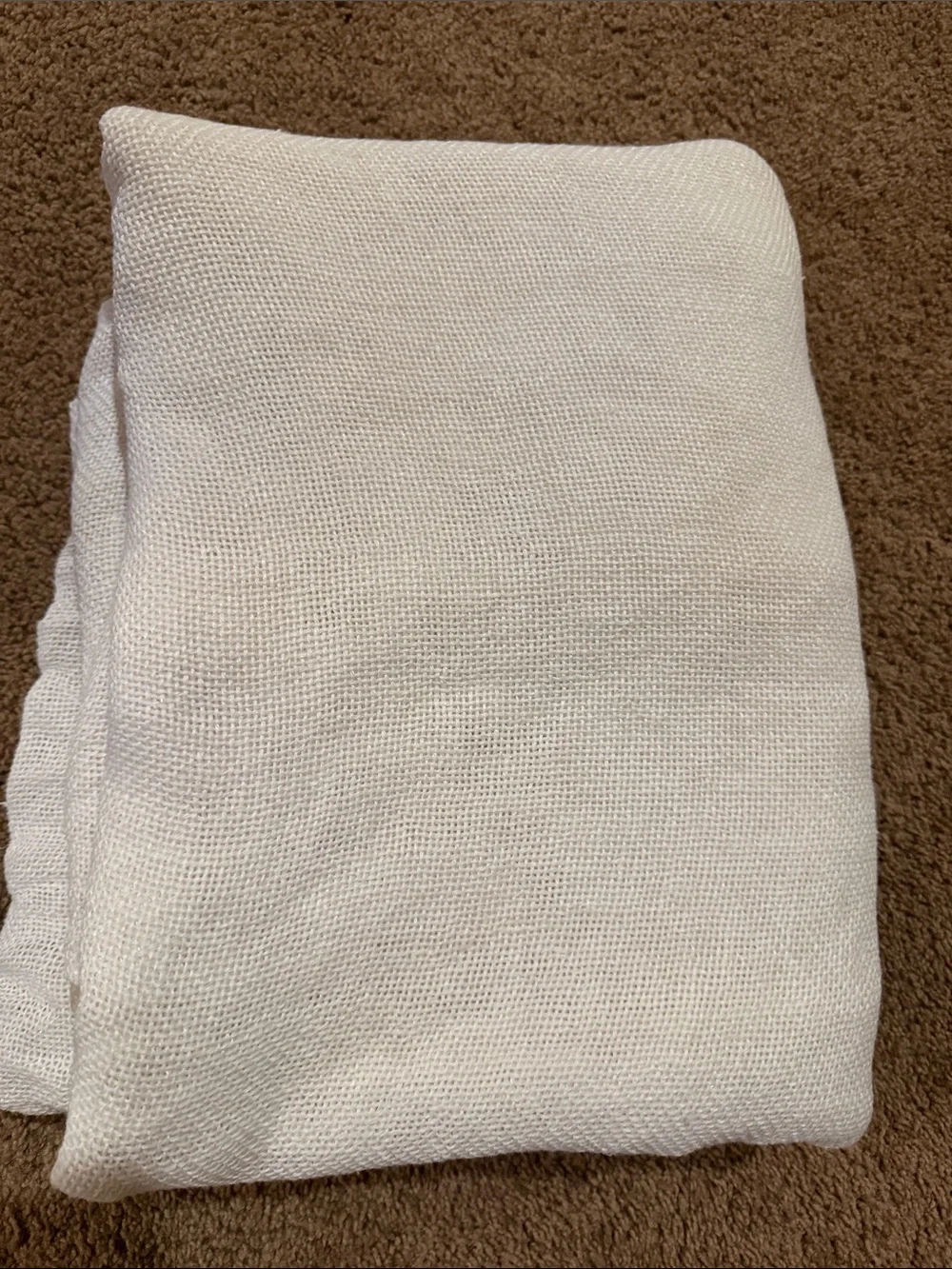 Restoration Hardware Linen optic white Curtain Panel.